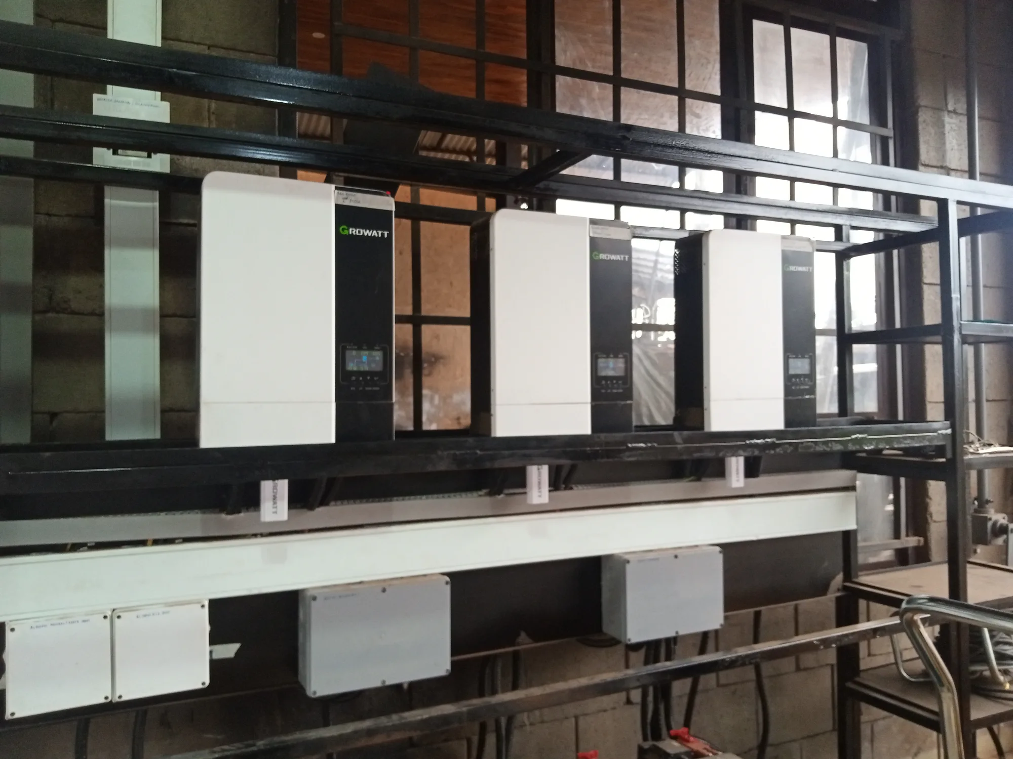 Solar-powered EV charging and battery installation in Uganda