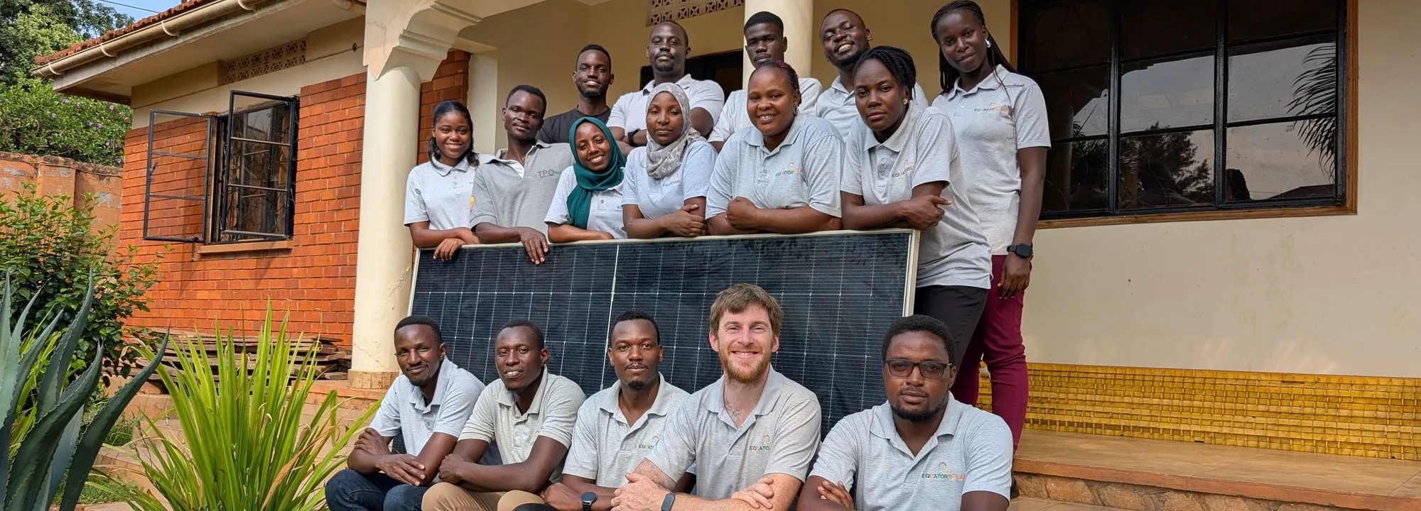 The Equator Solar team at the company premises in Kampala, Uganda